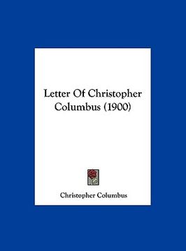 portada letter of christopher columbus (1900) (en Inglés)