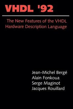 portada Vhdl'92: The New Features of the VHDL Hardware Description Language (en Inglés)