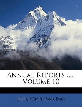 portada annual reports ...., volume 10 (en Inglés)