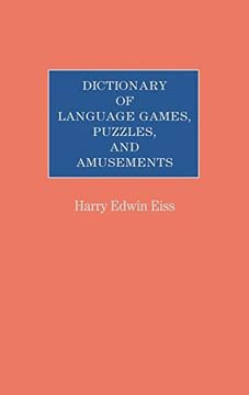 portada Dictionary of Language Games, Puzzles, and Amusements (en Inglés)