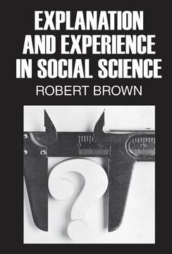 portada Explanation and Experience in Social Science (en Inglés)