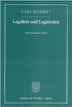 portada Legalität Und Legitimität (en Alemán)