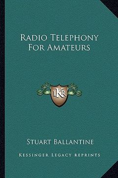 portada radio telephony for amateurs (en Inglés)