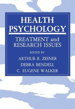portada Health Psychology: Treatment and Research Issues (in English)