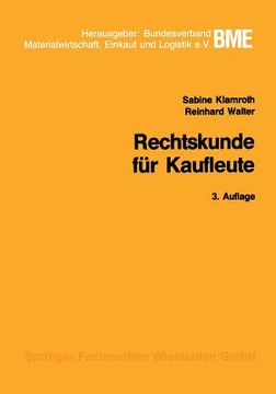 portada Rechtskunde Für Kaufleute (en Alemán)