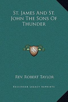 portada st. james and st. john the sons of thunder (en Inglés)