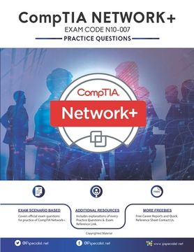 portada CompTIA Network+ (N10-007): 250+ Practice Questions with Explanations Latest 2020 Edition (en Inglés)