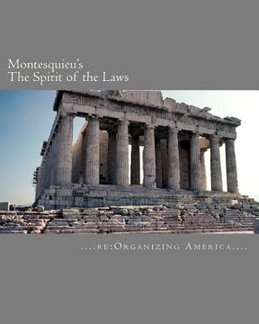 portada montesquieu's the spirit of the laws (en Inglés)