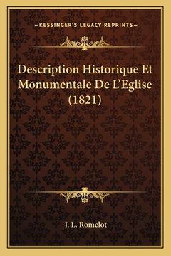 portada Description Historique Et Monumentale De L'Eglise (1821) (in French)