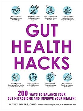 portada Gut Health Hacks: 200 Ways to Balance Your gut Microbiome and Improve Your Health! 