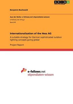 portada internationalisation of the hess ag (en Inglés)