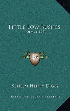 portada little low bushes: poems (1869) (in English)