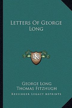 portada letters of george long (en Inglés)