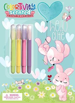 portada Hello, Cutie: Colortivity With Scented Twist-Up Crayons (en Inglés)