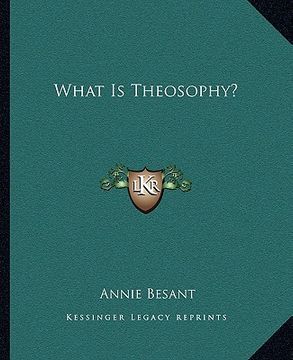 portada what is theosophy? (en Inglés)