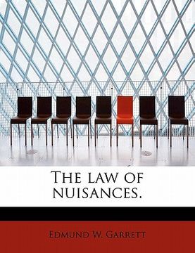 portada the law of nuisances. (en Inglés)