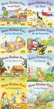 portada Pixi-Bücher. Serie 199: Meine Sticker-Pixis. 64 Exemplare (en Alemán)