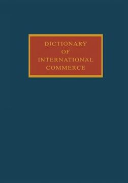 portada Dictionary of International Commerce (in English)