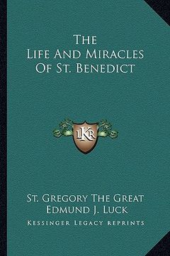 portada the life and miracles of st. benedict