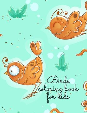 portada Birds coloring book for kids (en Inglés)