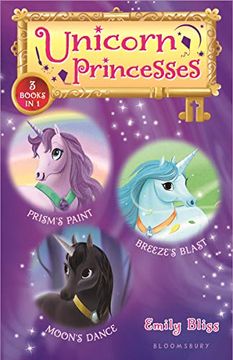 portada Unicorn Princesses Bind-Up Books 4-6: Prism's Paint, Breeze's Blast, and Moon's Dance (en Inglés)