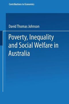 portada poverty, inequality and social welfare in australia (in English)
