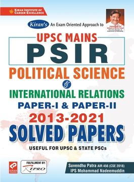 portada UPSC Mains PSIR (Paper I & II) Solved Papers 2013-2020 (in English)