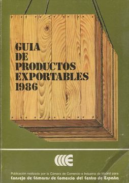 portada GUIA DE PRODUCTOS EXPORTABLES 1986.