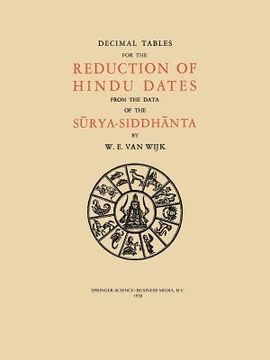 portada Decimal Tables for the Reduction of Hindu Dates from the Data of the Sūrya-Siddhānta (en Inglés)