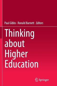 portada Thinking about Higher Education (en Inglés)