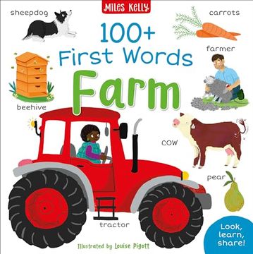 portada 100+ First Words: Farm (en Inglés)