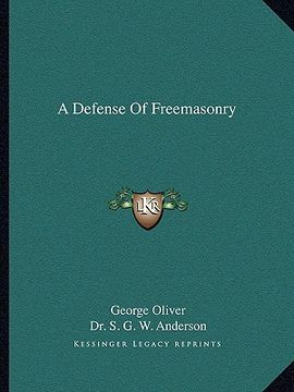 portada a defense of freemasonry (en Inglés)