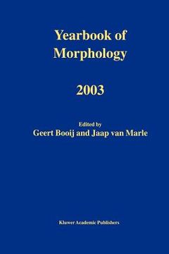 portada yearbook of morphology 2003