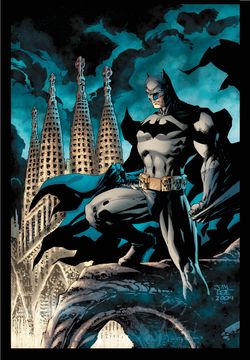 portada Diego Olmos: Batman en Barcelona: El caballero del dragón (Línea Focus)