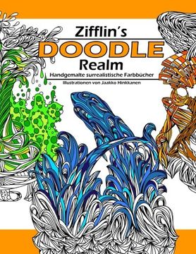 portada Doodle Realm: Handgemalte surrealistische Farbbücher (German Edition)
