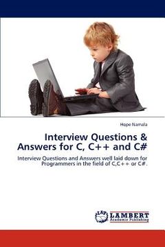 portada interview questions & answers for c, c++ and c# (en Inglés)