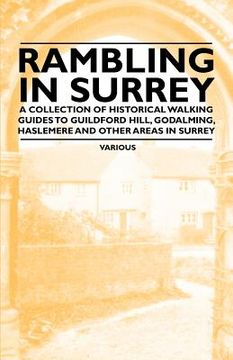 portada rambling in surrey - a collection of historical walking guides to guildford hill, godalming, haslemere and other areas in surrey (en Inglés)