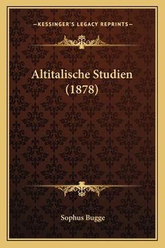 portada Altitalische Studien (1878)