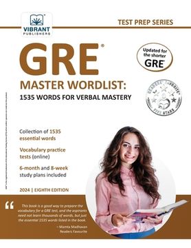portada GRE Master Wordlist: 1535 Words for Verbal Mastery (en Inglés)