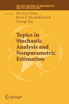 portada topics in stochastic analysis and nonparametric estimation (en Inglés)