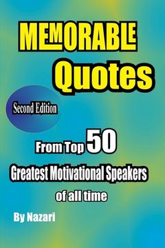 portada Memorable Quotes: From Top 50 Greatest motivational Speakers of all time (in English)