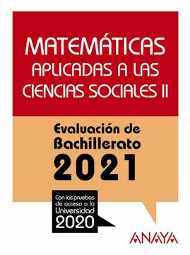 portada Matemáticas Aplicadas a las Ciencias Sociales ii.