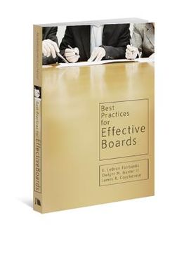 portada best practices for effective boards