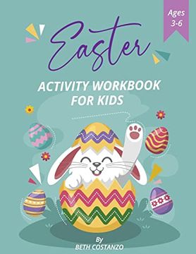 portada Pre-K, Kindergarten Easter Activity Workbook for Kids! Ages 3-6 