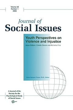 portada journal of social issues, youth perspectives on violence and injustice