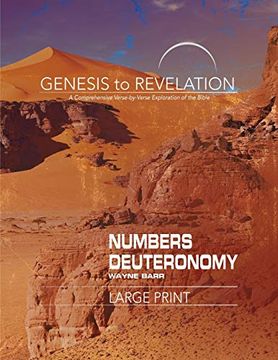 portada Genesis to Revelation: Numbers, Deuteronomy Participant Book [Large Print]: A Comprehensive Verse-By-Verse Exploration of the Bible (Genesis to Revelation Series) (in English)