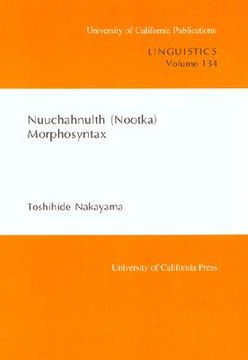 portada nuuchahnulth (nootka) morphosyntax (in English)