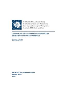 portada Compilación de documentos fundamentales del sistema del Tratado Antártico. Quinta edición