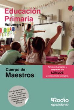 portada Temario Para Oposiciones al Cuerpo de Maestros. Primaria. Volumen 2. Lomloe