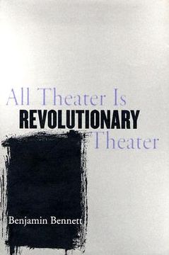 portada all theater is revolutionary theater (en Inglés)